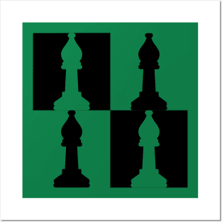 Chess bishops Posters and Art